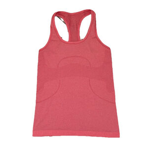 LULULEMON SWIFTLY TECH RACERBACK HEATHERED ORANGE SIZE 6